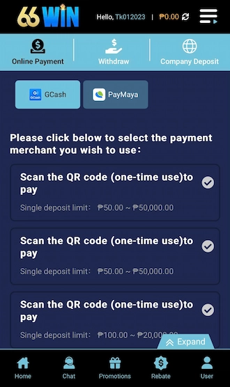 🌐Step 1: Choose the payment method with GCash.